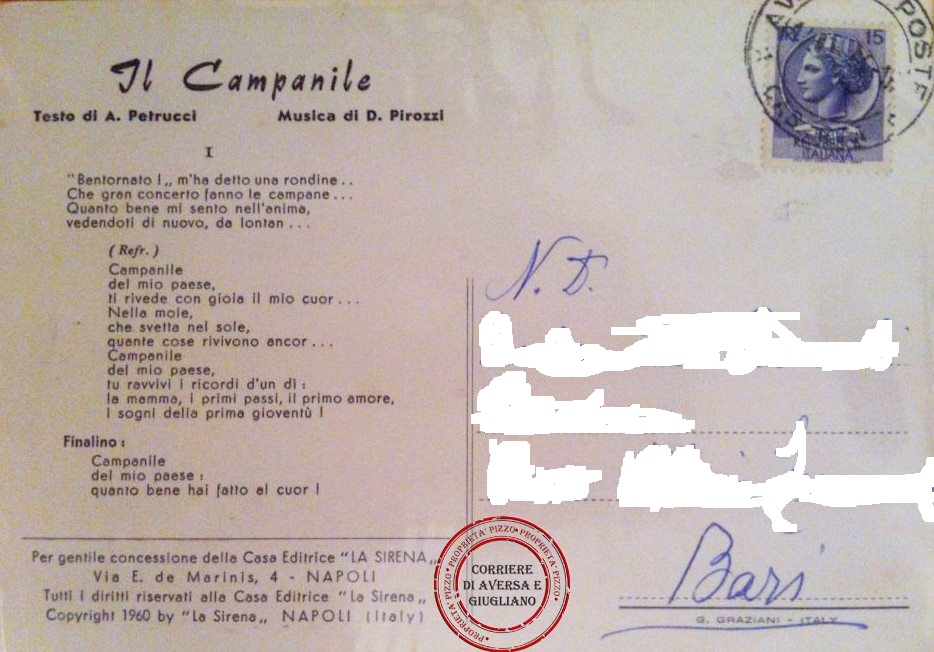 aversa campanile sera retro