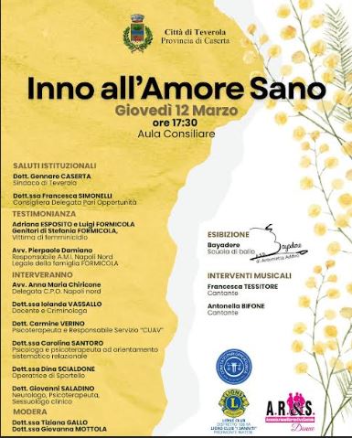 Teverola: “Inno all’amore sano”