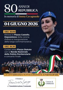 Casaluce, 80° Repubblica dedicato a Imma Cavagnuolo, la banda nazionale della Penitenziaria
