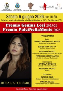 Sant’Arpino, a Rosalia Porcaro “PulciNellaMente” e “Genius Loci”